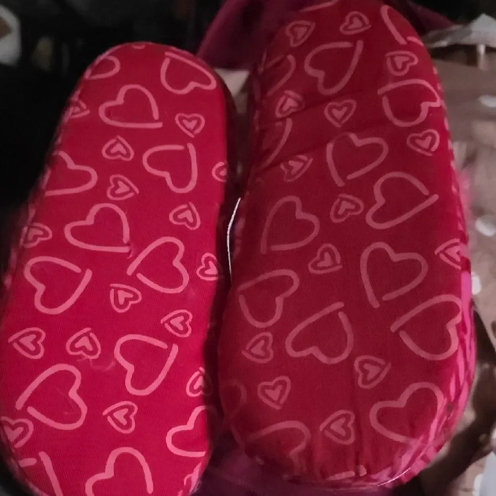 JCPenney Pink Zebra Kids Slippers