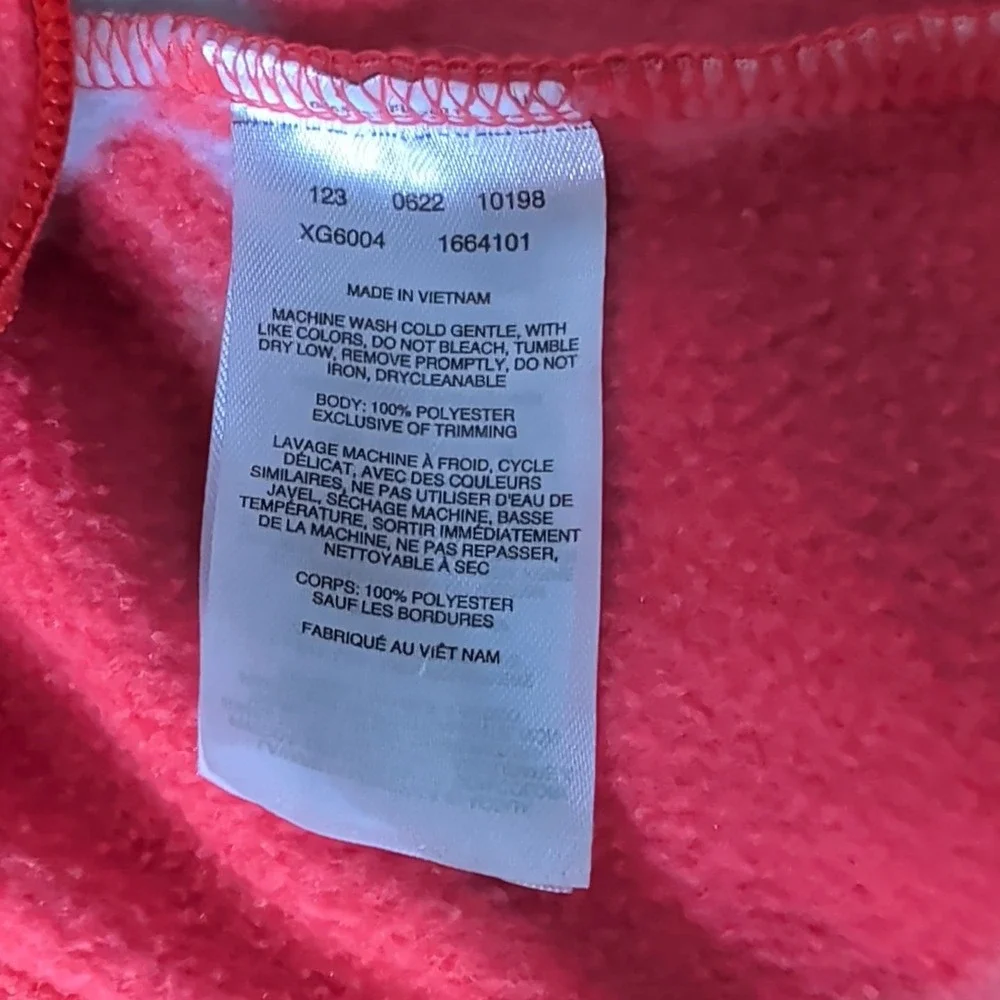Columbia Benton Springs Jacket Girls XS Pink Floral Fleece Full Zip XG6004