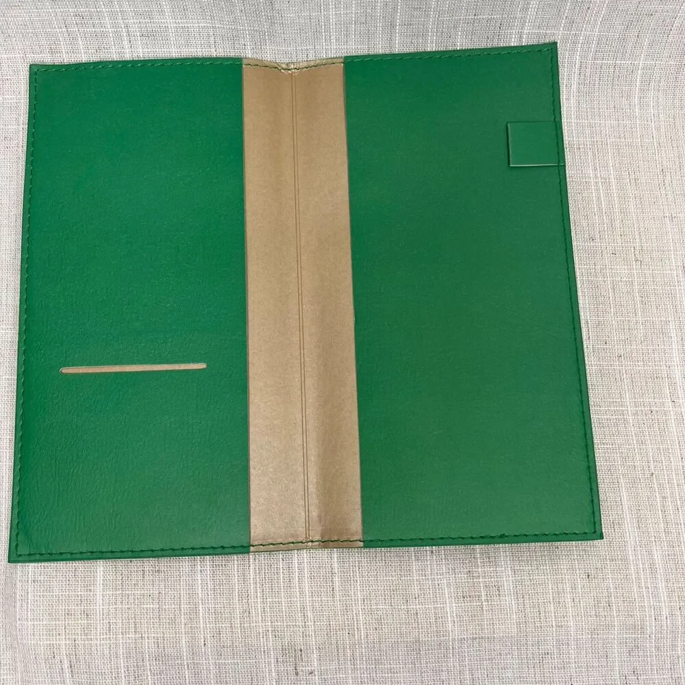 Jonathan Adler Faux Leather Tiger Travel Journal Green Safari Removable Folio