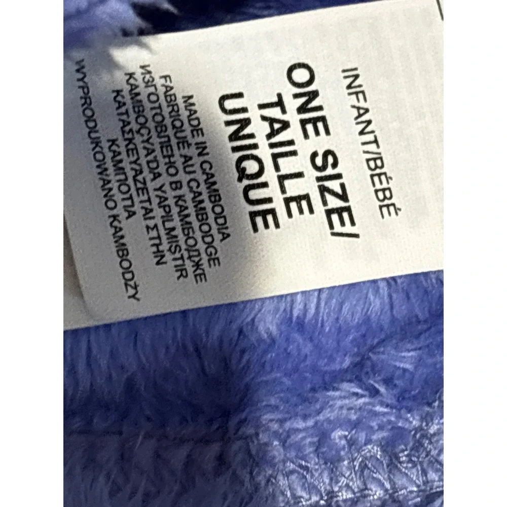 Two The North Face Infant Osito Fleece Beanie Hats Bundle Pink & Blue 6-24M OS
