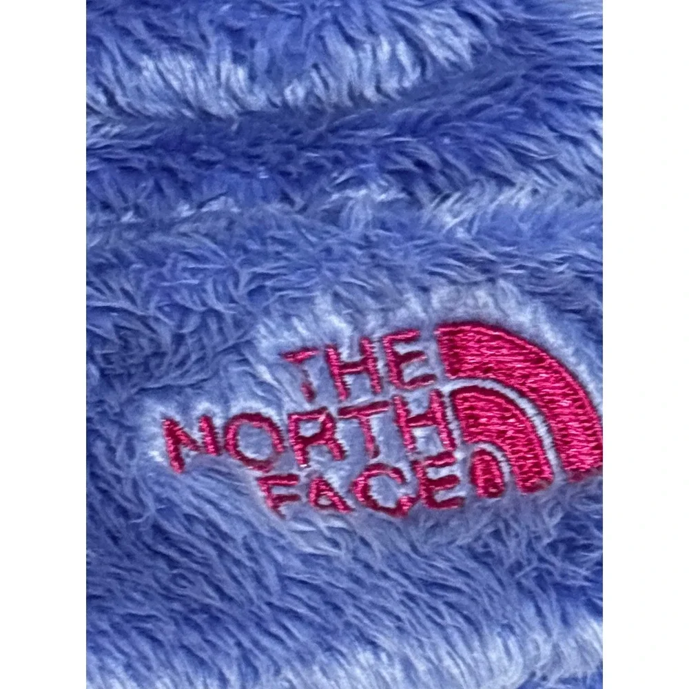 Two The North Face Infant Osito Fleece Beanie Hats Bundle Pink & Blue 6-24M OS