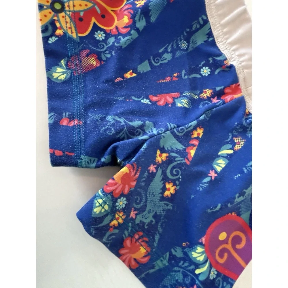 Disney GK CS‎ Compression Shorts Gymnastics Dance Cheer Floral 0136