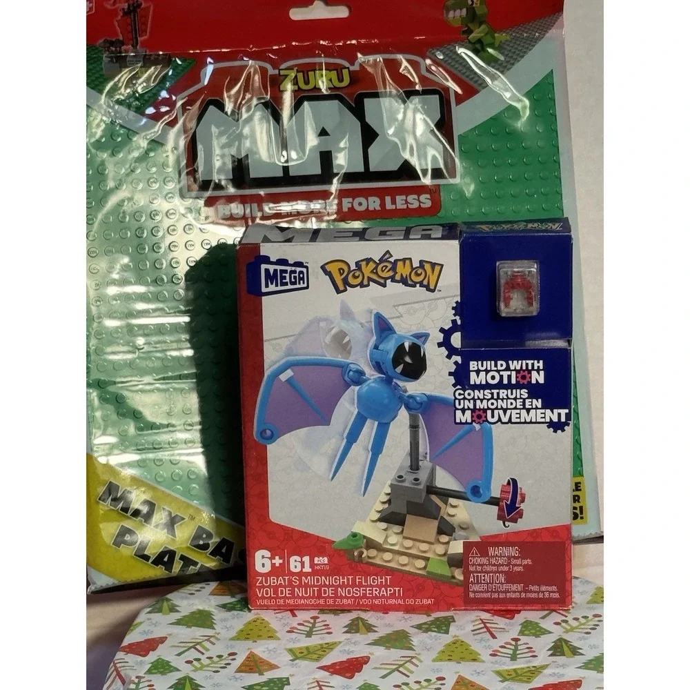 Mega Pokémon Zubat's Midnight Flight Build‎ with Motion Set With Building Board