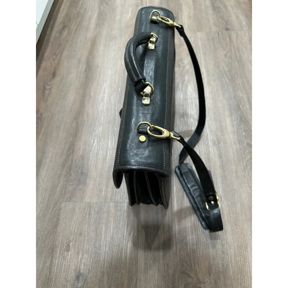 Bosca Flapover Briefcase Black‎