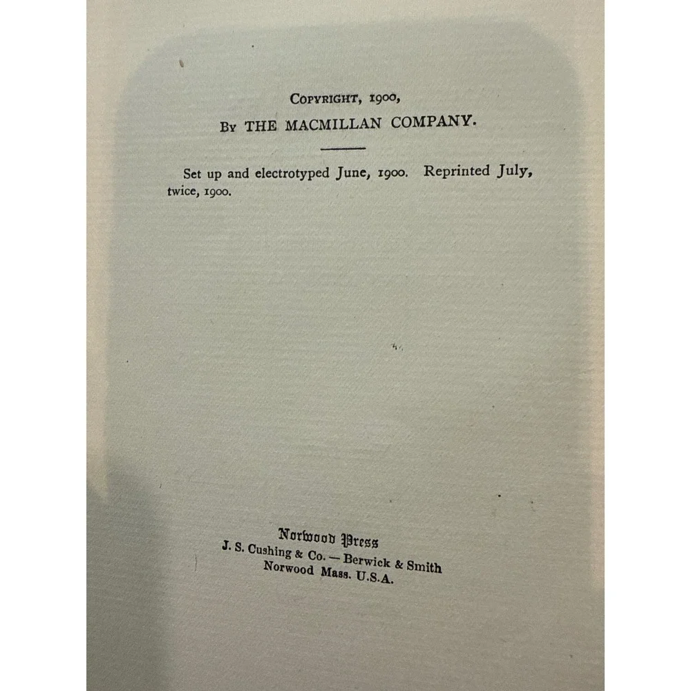 The Macmillan Company antique hardcover
