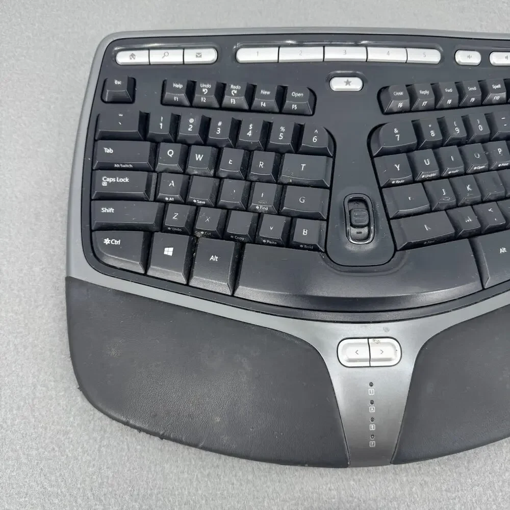 Microsoft Natural Ergonomic Keyboard 4000 v1.0 Model KU-0462 USB Tested