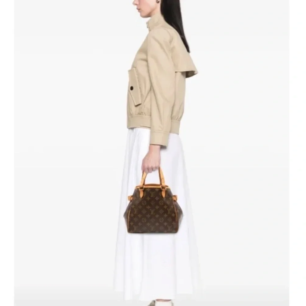 Louis Vuitton 2005 Batignolles Vertical Pm Brown Monogram Bag w/ Strap