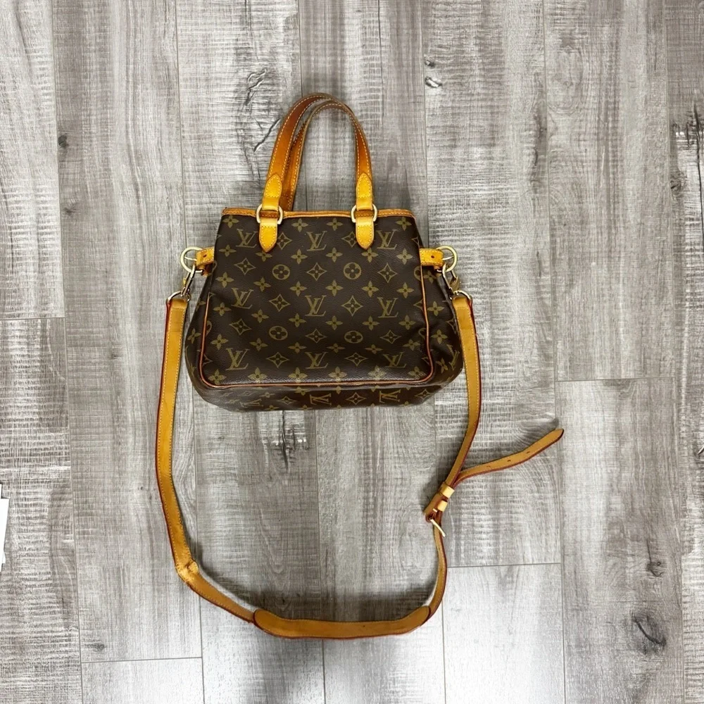 Louis Vuitton 2005 Batignolles Vertical Pm Brown Monogram Bag w/ Strap
