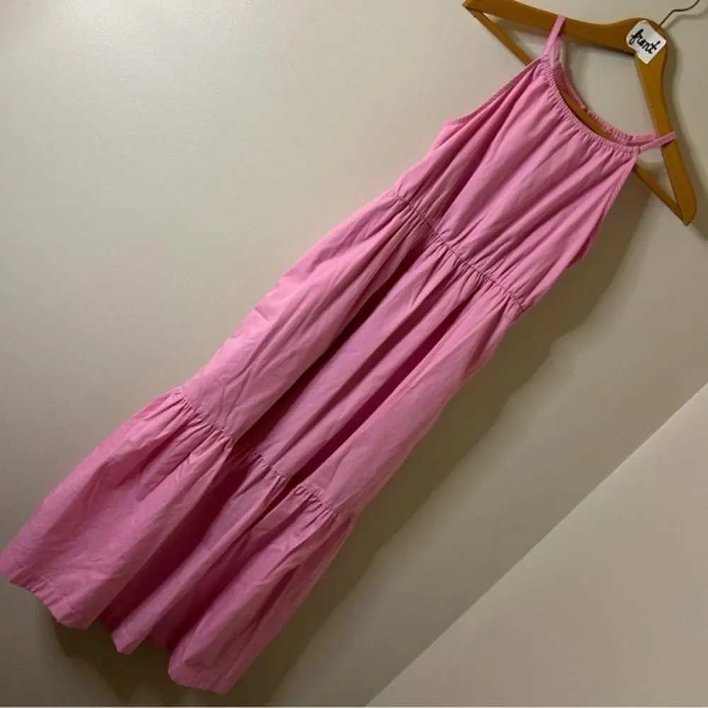 Abercrombie & Fitch 13/14 Pastel Pink Layered Tiered Maxi Prairie Dress Preppy