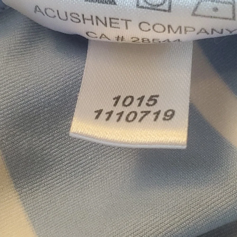 Footjoy FJ‎ Polo Shirt Blue White Striped Golf Mens 2XL Eagle Rock Golf Resort