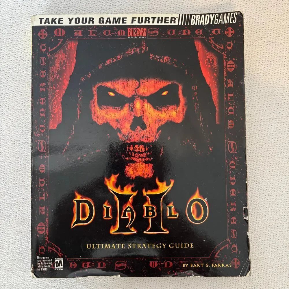 Diablo II 2 Ultimate Strategy Guide‎ Brady Blizzard PC Game Book Booklet Vintage