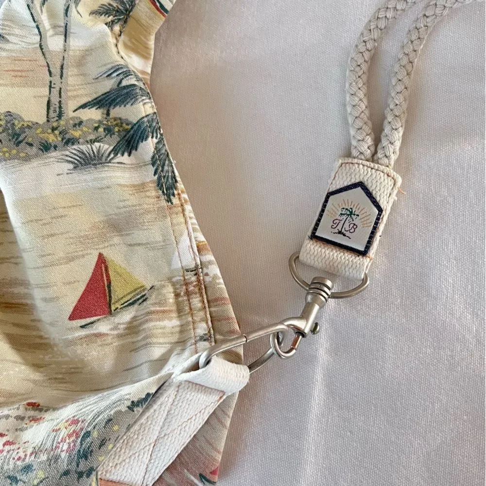 Vintage 90’s Tommy Bahama XL Cotton Drawstring Sling Bag