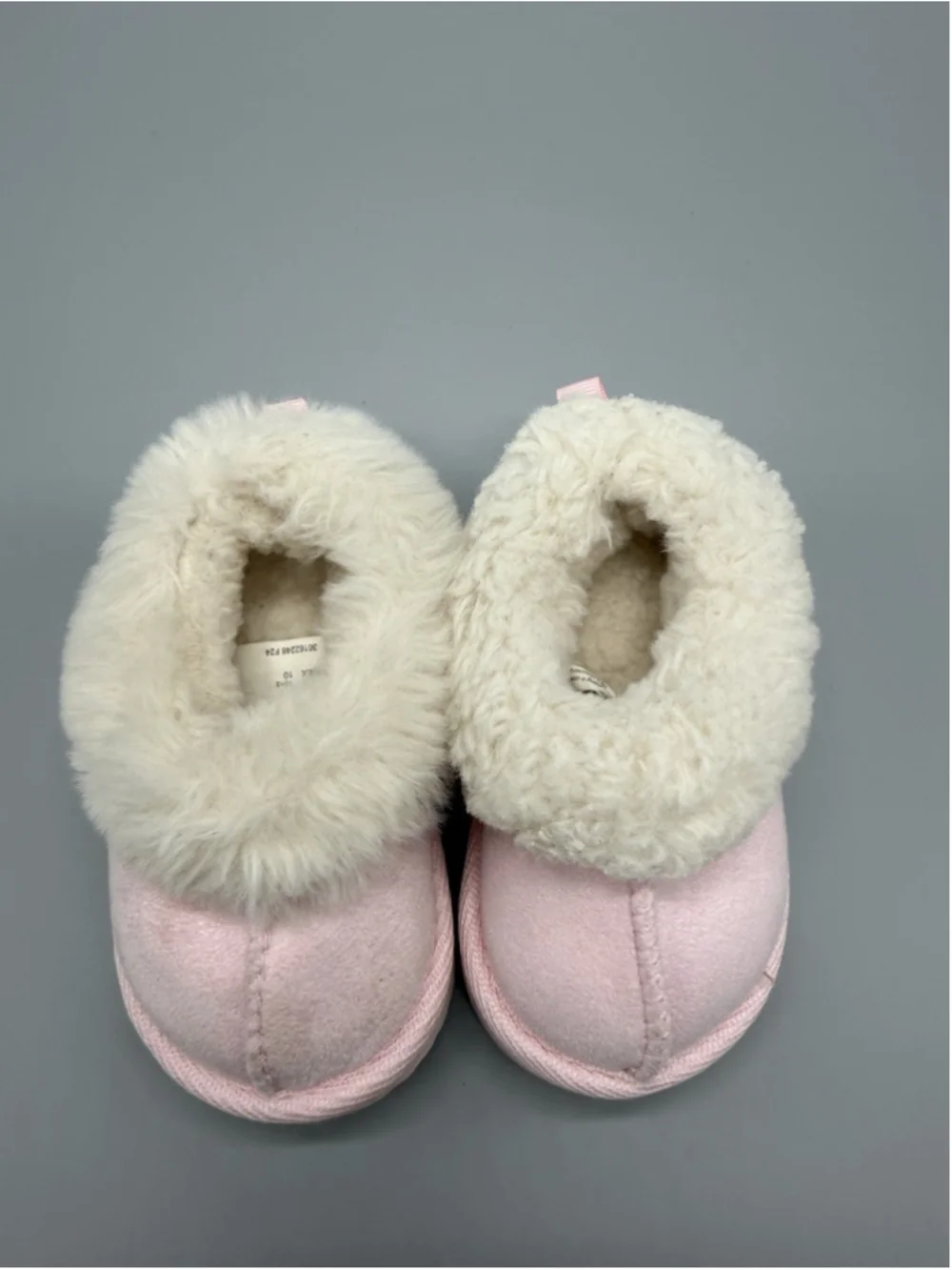 Wonder Nation Pink Faux Suede Bootie Boots Faux Fur Lined Slip-On Girls 3