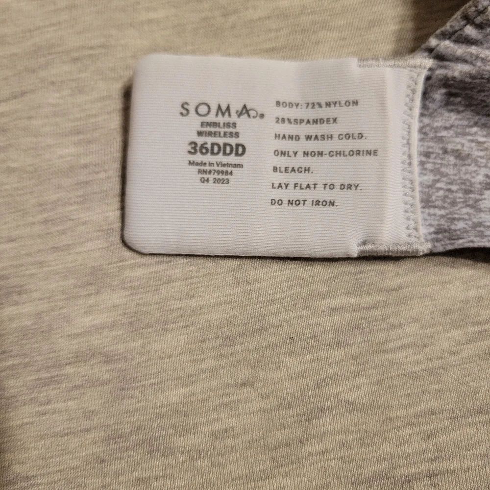 Soma Gray Enbliss Wireless Bra