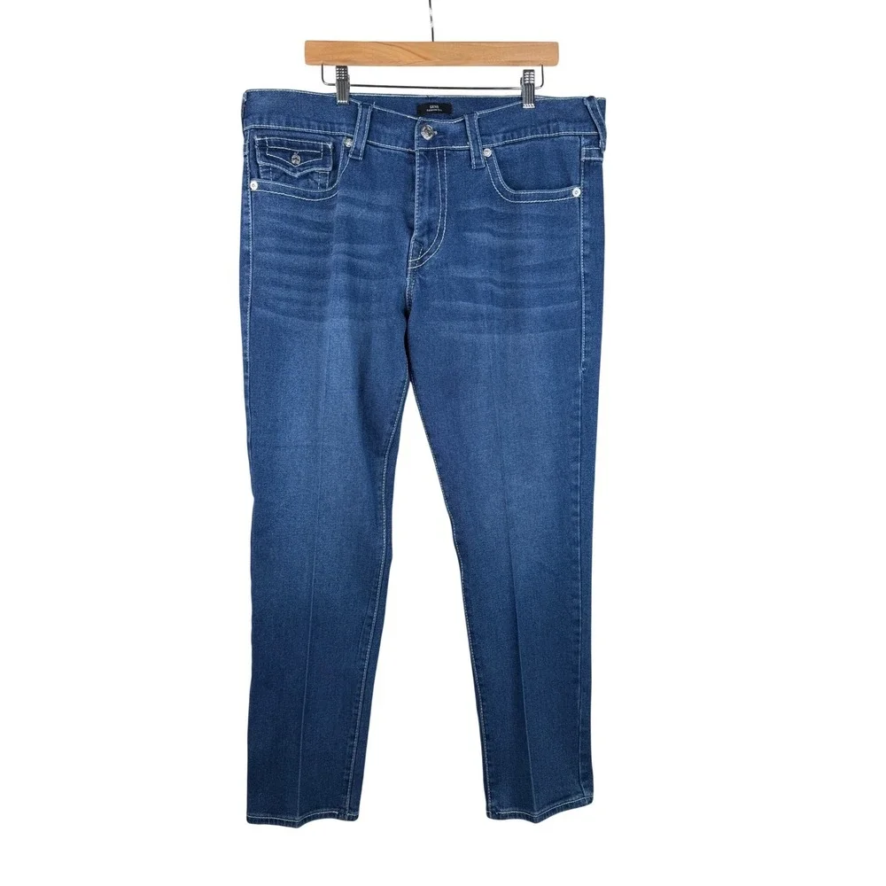 True Religion Geno‎ Relaxed Slim Jeans size 38 Blue