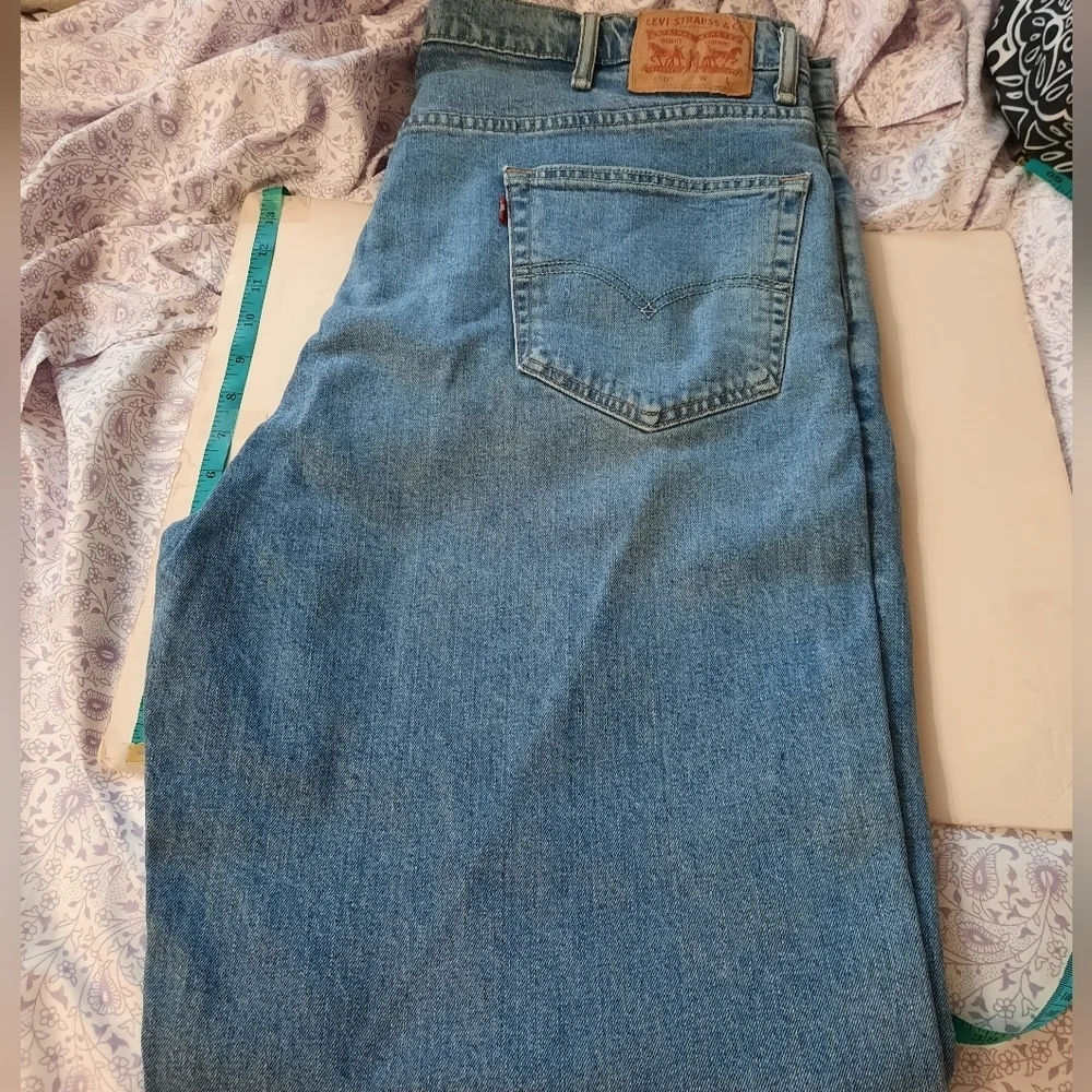 Levi's Strauss & Co Men's Light Blue Straight Jeans 42x36 Red Label
