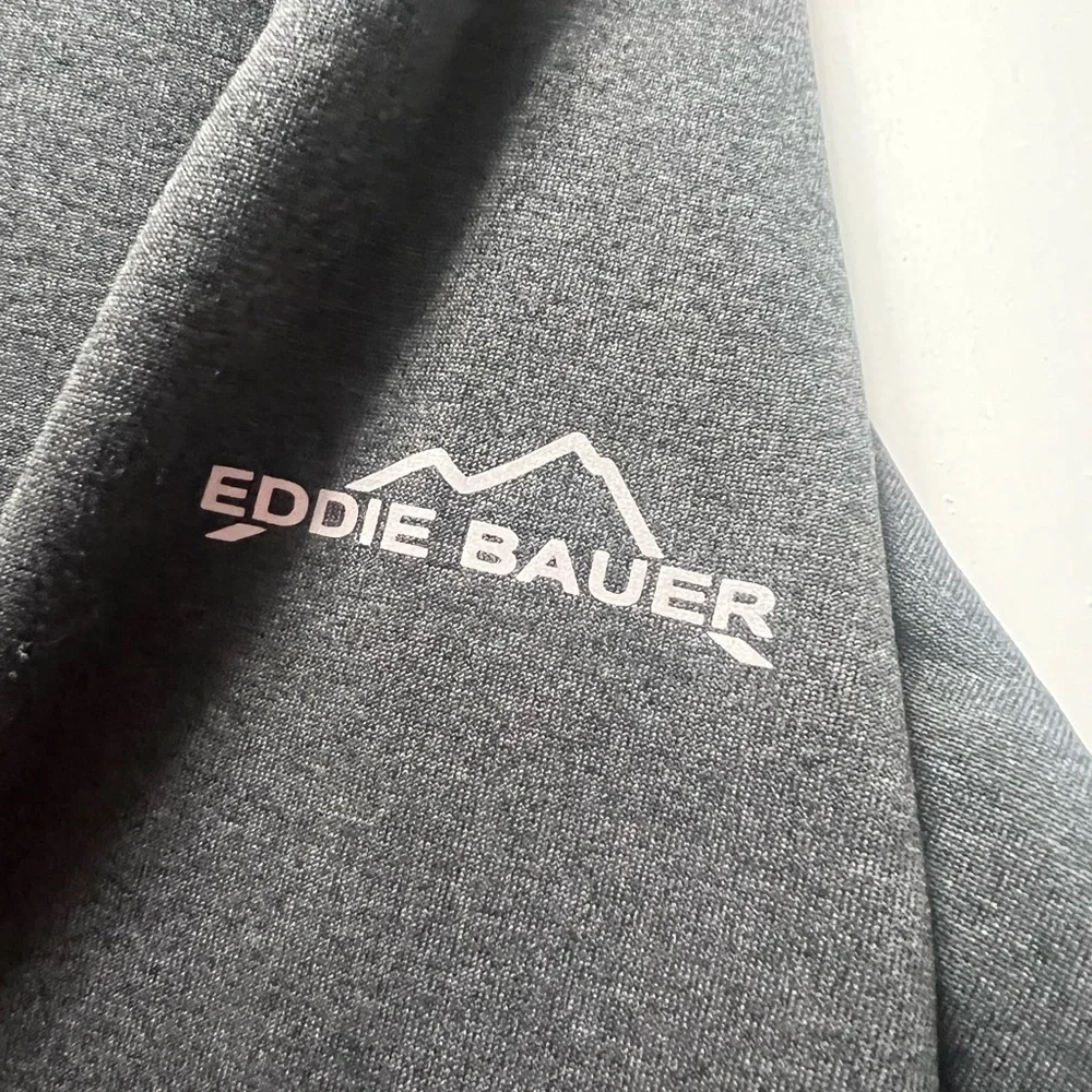 Men's Eddie Bauer Heathered Stretch Fleece Full-Zip Jacket Size M Medium NWT
