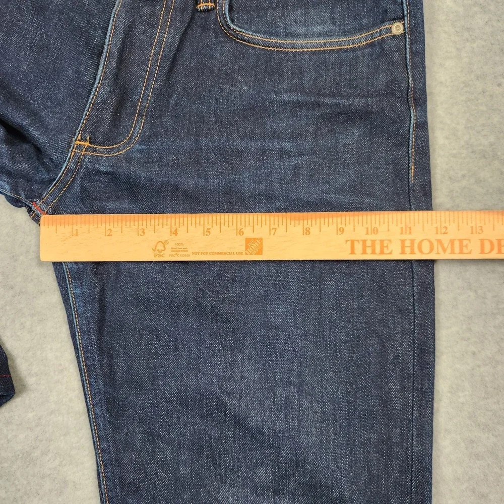 Gustin Selvedge Jeans 32x30 Blue Dark Wash Indigo Red Line Slim Fit Made In USA