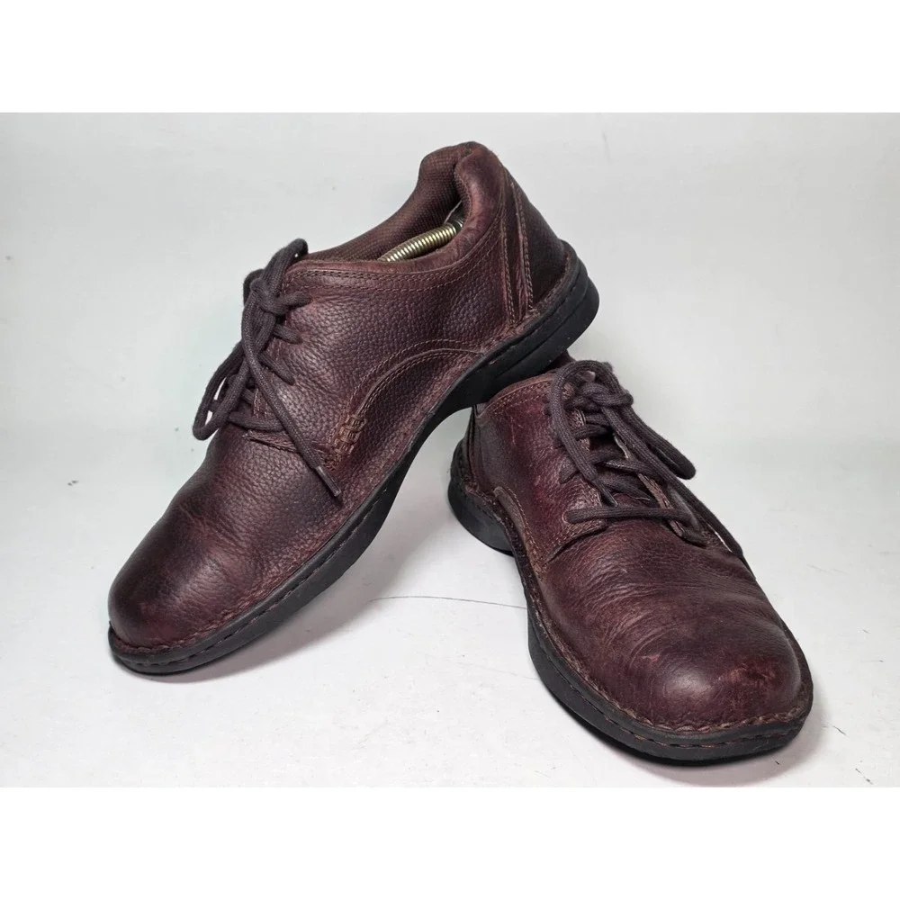 Columbia Pine Hollow Men's Oxford Casual Shoes Size 9.5 Brown Leather Memory