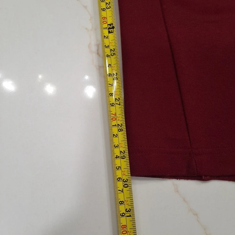✨2/$25 Aeropostale~VTG~Y2K~Red Maroon~Track Pant~Crest~Preppy~Zipper Cuff~SM