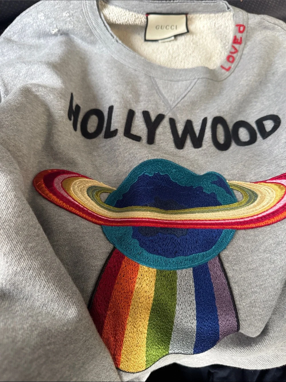 SALE‼️GUCCI Hollywood Grey Crewneck