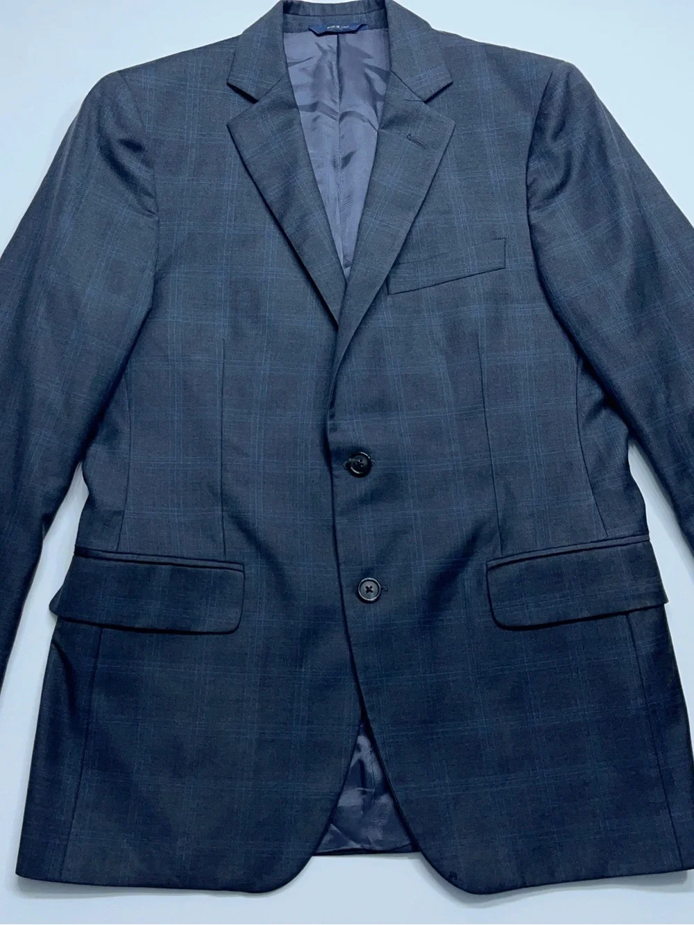 Brooks Brothers Vitale Barberis Canonico Wool Suit Coat Mens 38 Short Gray Italy