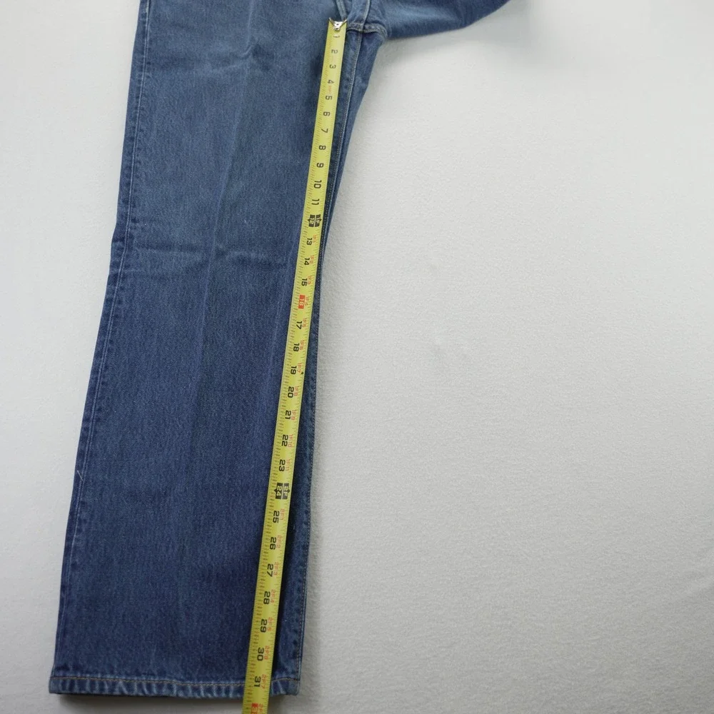Levis 501 Vintage Mens Blue Denim Straight Leg Button Fly Jeans 38x32 2004