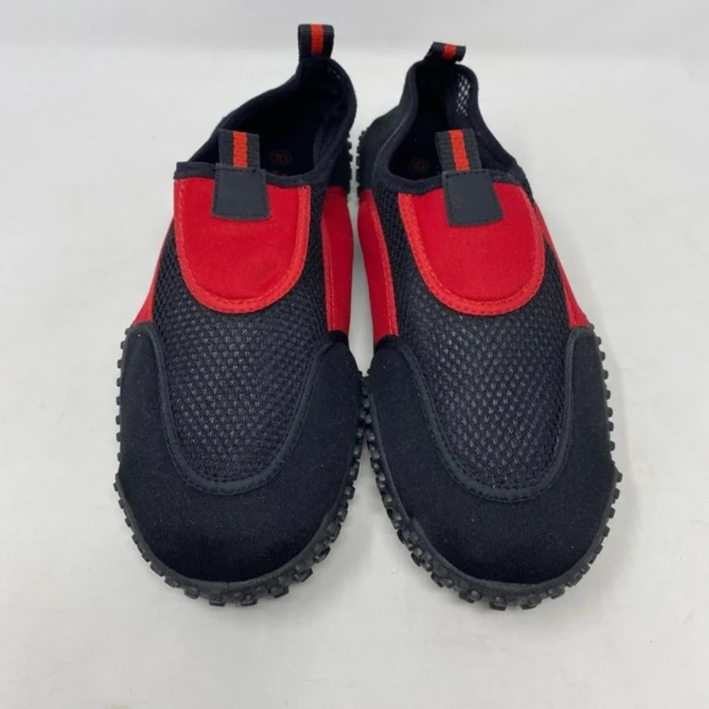 Omega Water Shoes Mens 10 Womens 11.5‎ Black Red Neoprene Mesh Slip On Beach