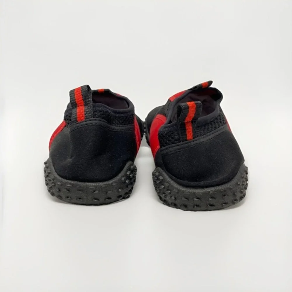 Omega Water Shoes Mens 10 Womens 11.5‎ Black Red Neoprene Mesh Slip On Beach