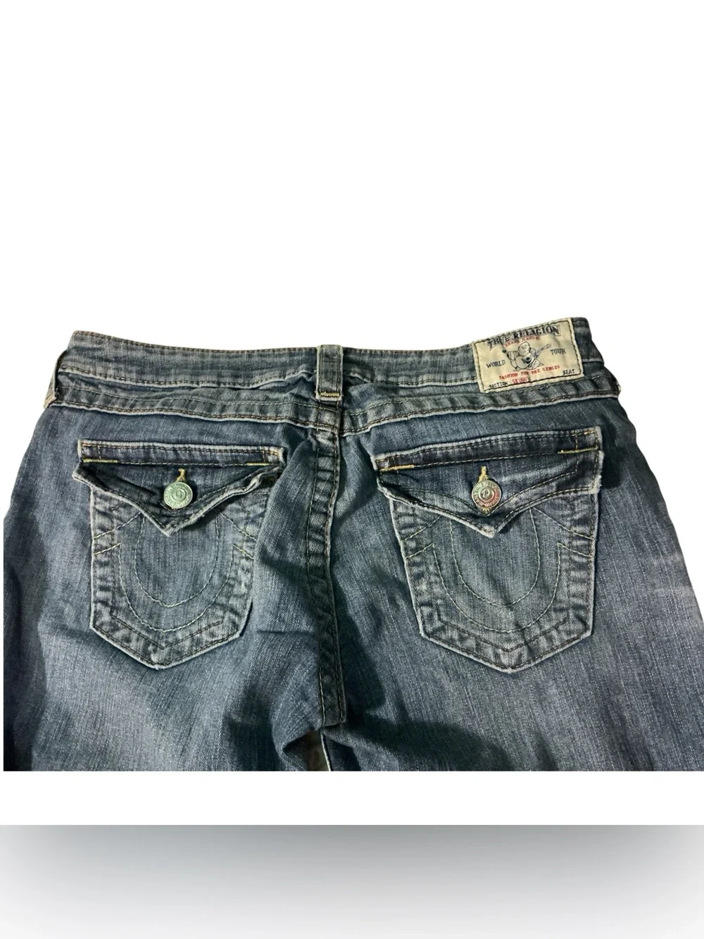 True Religion The Ricky Super Flap Straight Jeans