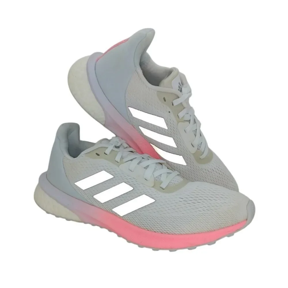 Adidas Astrorun Womens Pre-owned Light Gray & Pink Running Sneakers - sz. 7