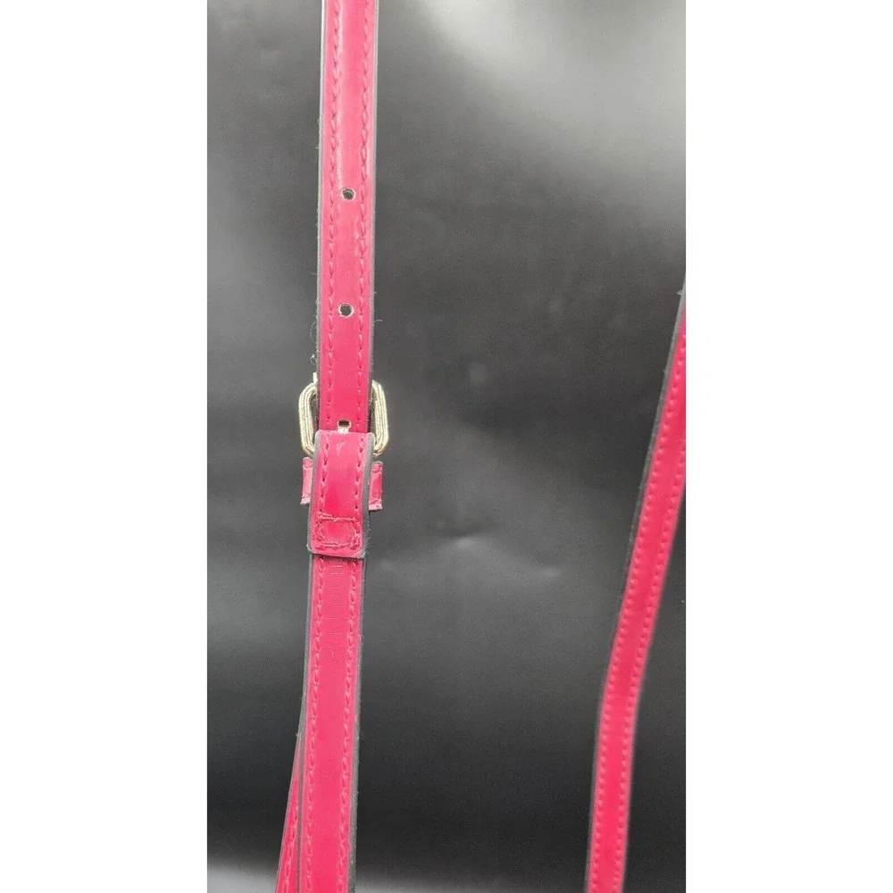 Aldo Red Sequent Handbag W/ Yellow Metal Chain Adjustable‎ Evening Event Purse