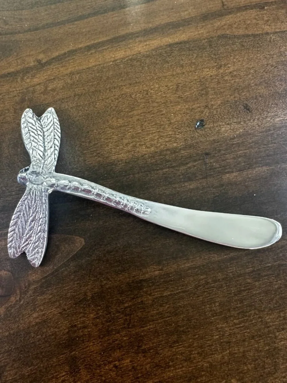 Beatriz Ball Dragonfly Spreading Knife-Silver Entertaining Serveware w/Felt Bag