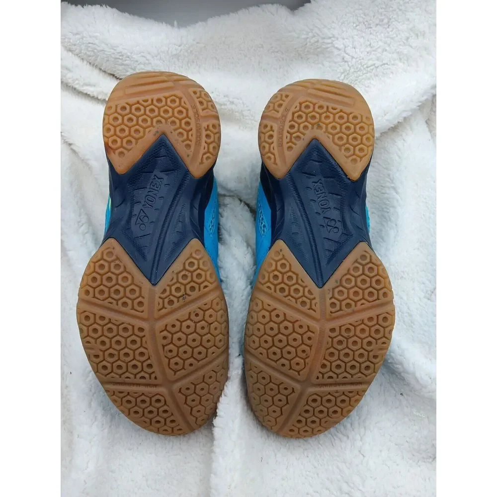 Yonex 30 power cushion badminton Woman's‎ shoes blue yellow Sz 8