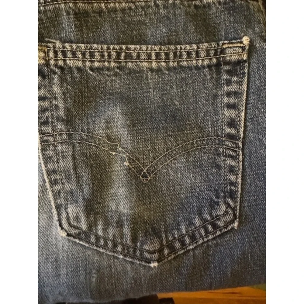Levi's Jeans Mens 26‎ 505 Regular Fit Straight Leg Dark Wash Denim Blue Pants