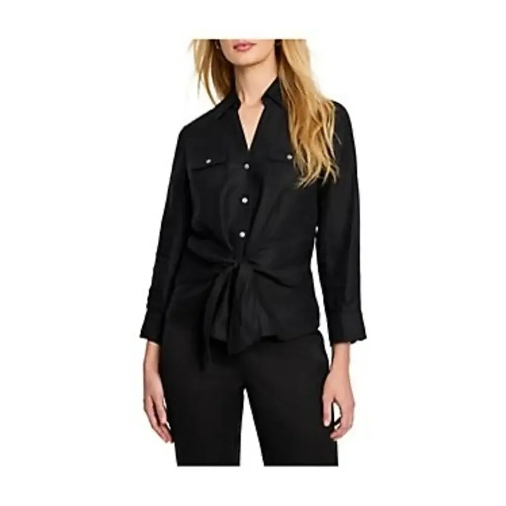 NIC+ZOE Iconic Tie Front‎ Shirt NWT size XL