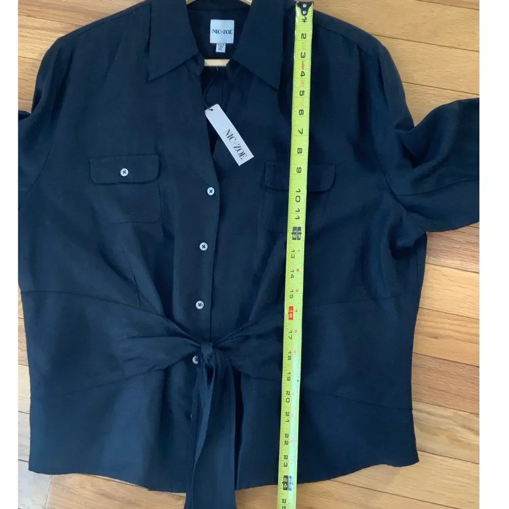 NIC+ZOE Iconic Tie Front‎ Shirt NWT size XL