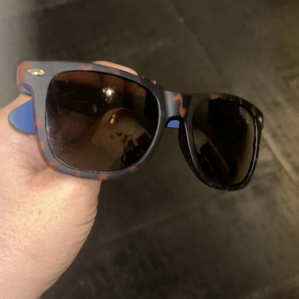 Cole Haan Acetate Zerogrand Blue & Tortoise Sunglasses Regular Wear