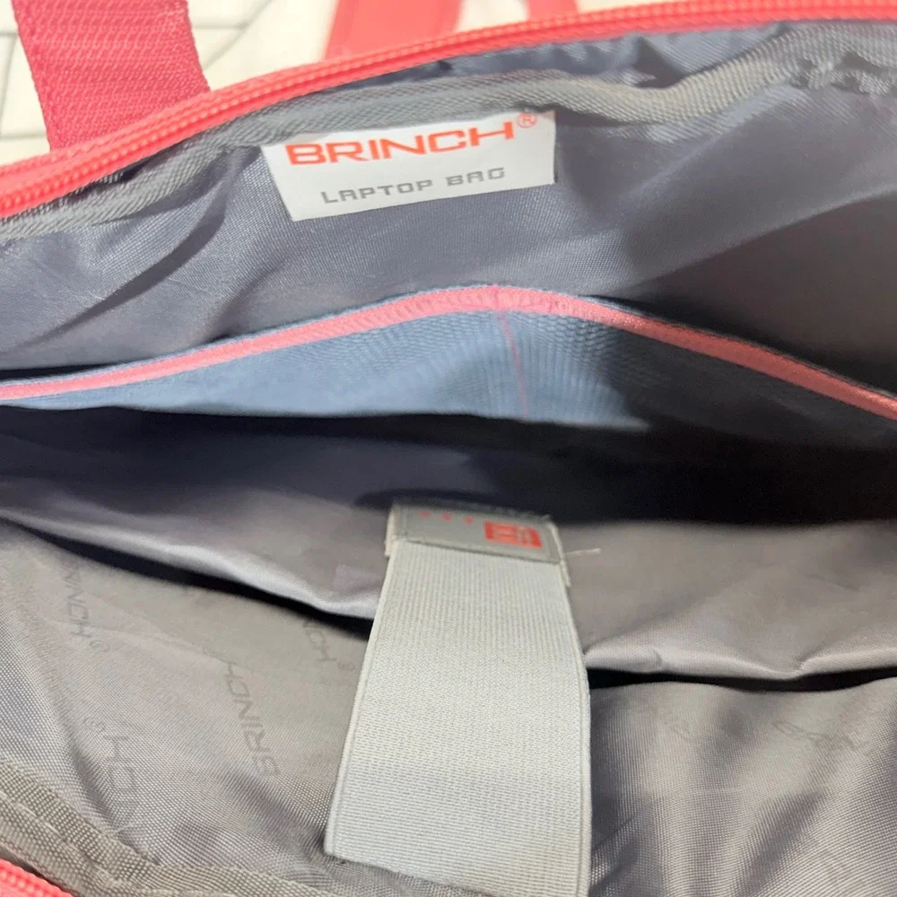 Brinch Laptop Bag 15.6 Inch Pink Messenger Shoulder Briefcase Case Sleeve