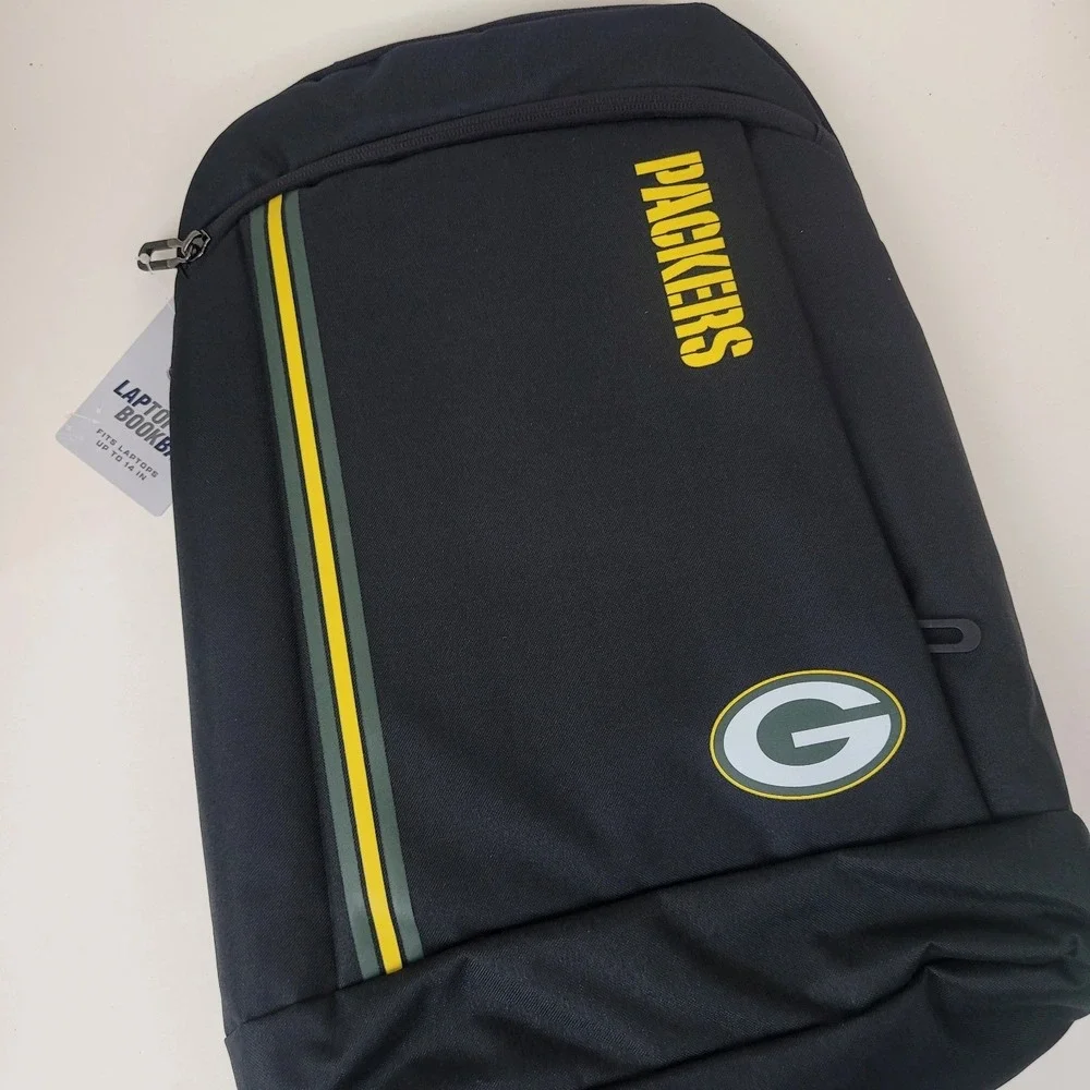 Green Bay Packers 14 Inch Black Laptop‎ Bag by SOAR - New