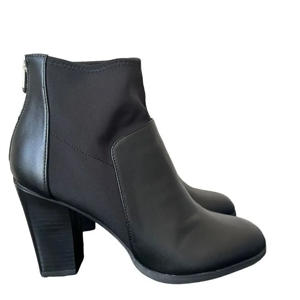 Adrienne Vittadini Ratti Stretch Shaft Booties size 9.5