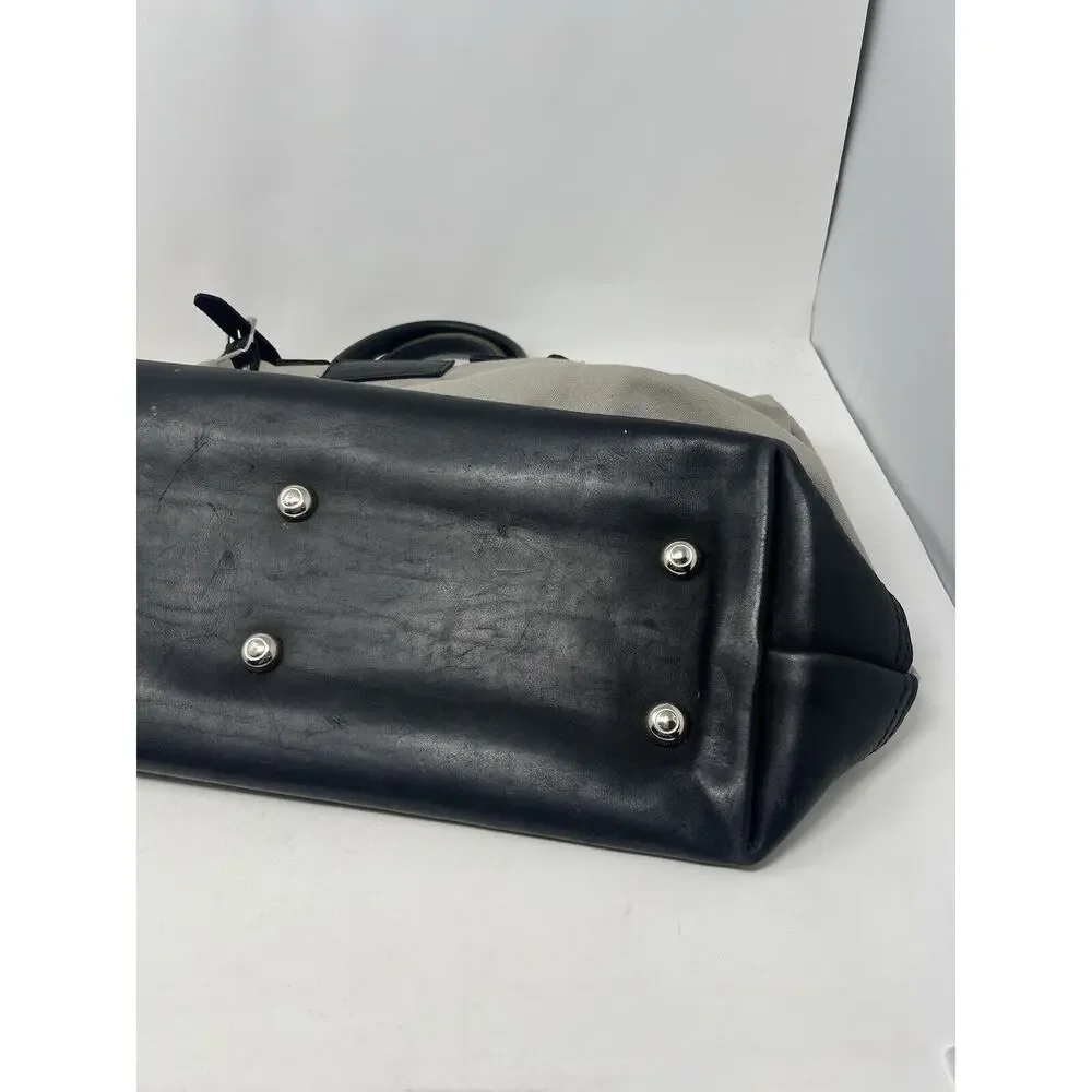 Schoolhouse Electric Tradesman Bag Weekender gray Canvas &‎ Leather USA Made