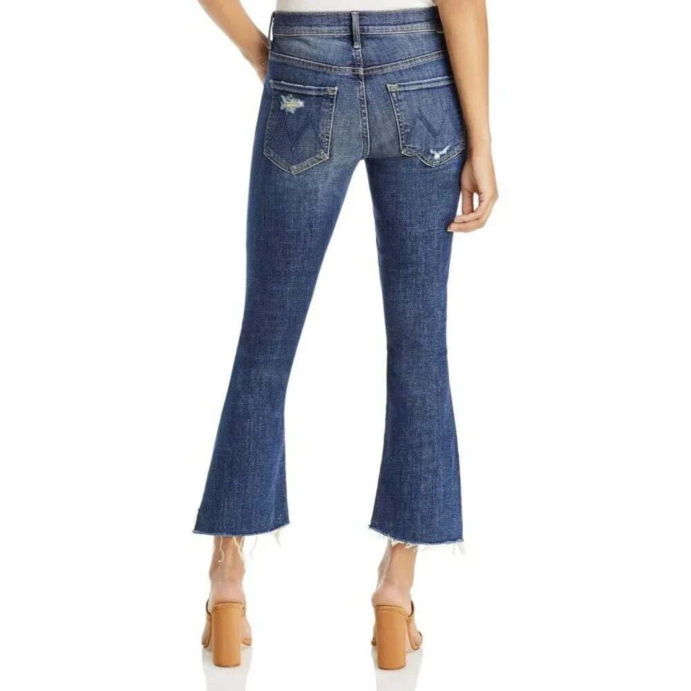 Mother Jeans THE INSIDER CROP STEP FRAY wicked Willflower Size 26
