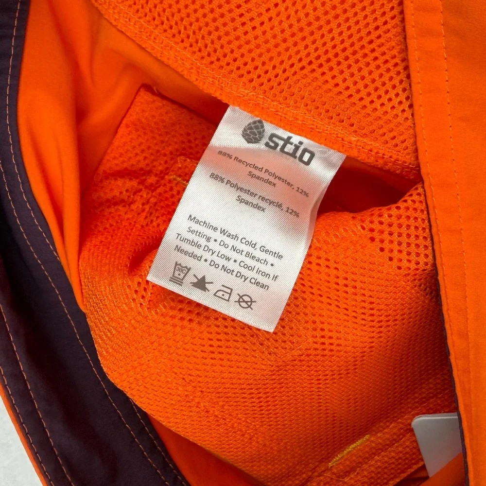 NWT Stio Men's CFS Board Shorts Out Of Bounds Orange Size 34 X 21.5
