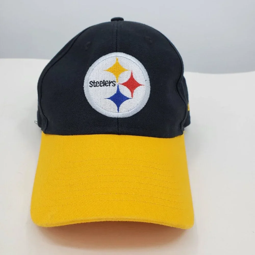 Reebok NFL Pittsburgh Steelers Black and Yellow Baseball‎ Cap Hat
