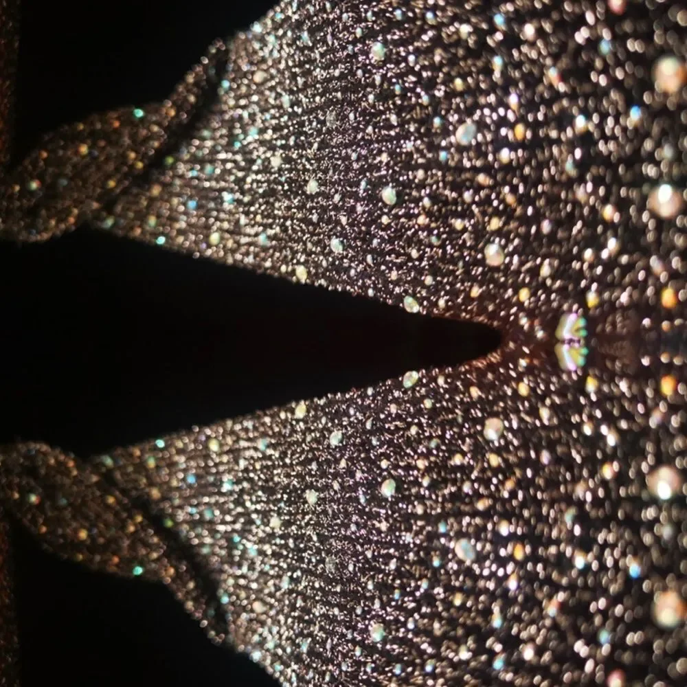 Diamond shimmering pantyhose stocking tights