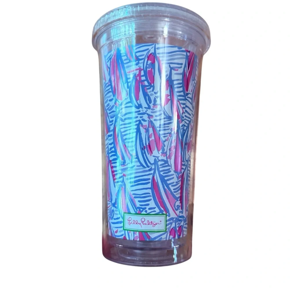 Lilly Pulitzer Tumbler Red Right Return Print‎ Cup