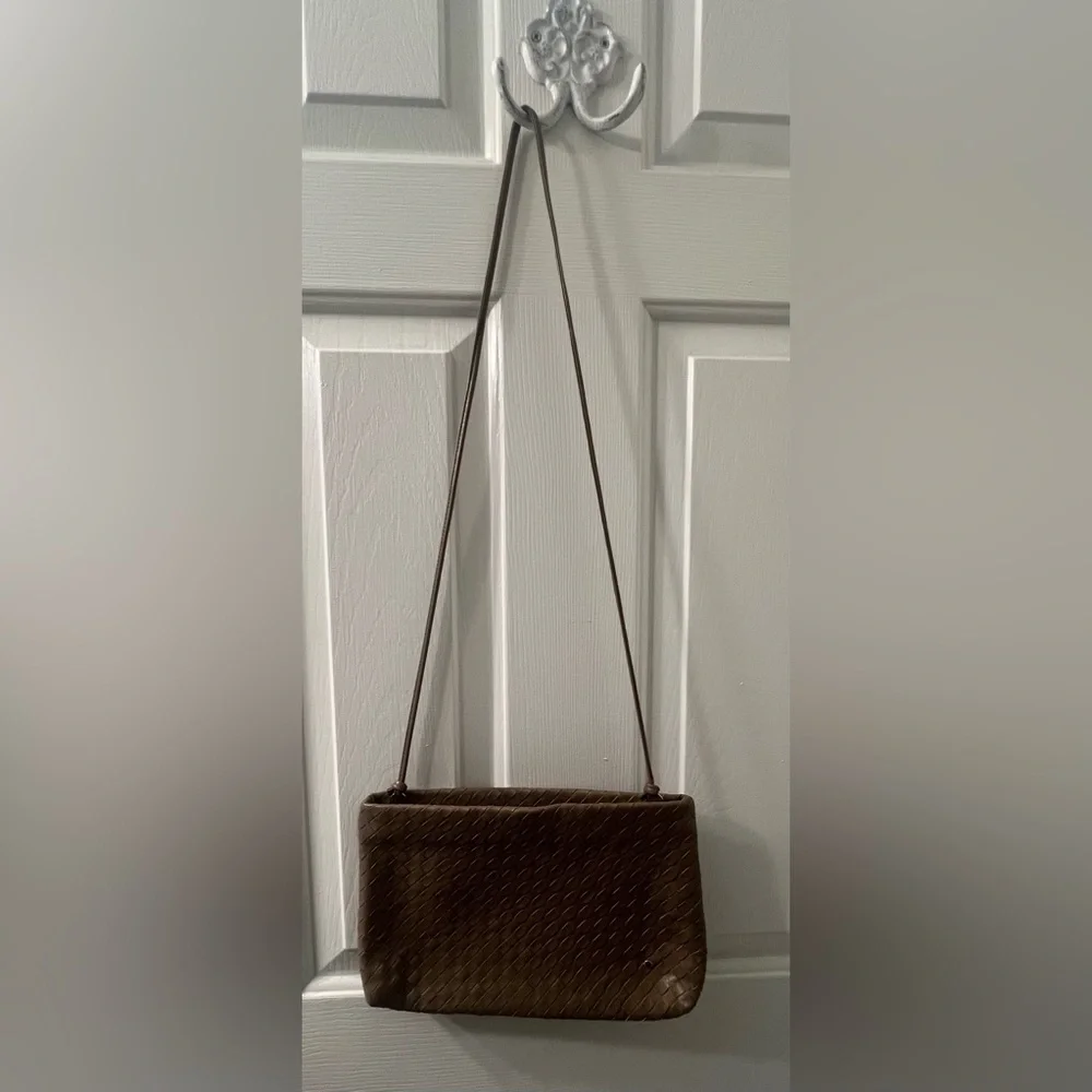 Etienne Aigner tan leather Shoulder Bag