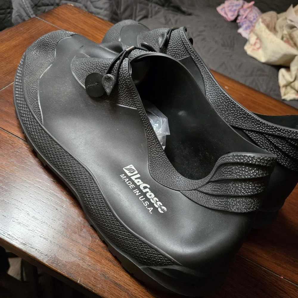 LaCrosse Mens‎ Size XL Rubber OverShoe Low Boots 13 14 USA Traction Waterproof