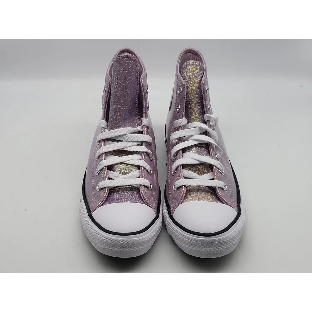 Converse Chuck Taylor All Star Hi‎ Disco Glitter Kids Size 7 Pink Shoes Sneakers
